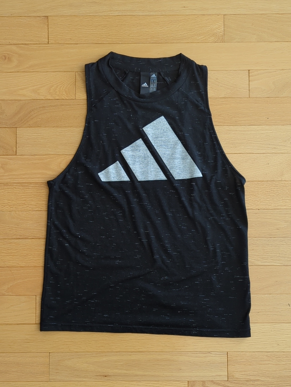 Adidas Winners 2.0 Tank In Black Melange